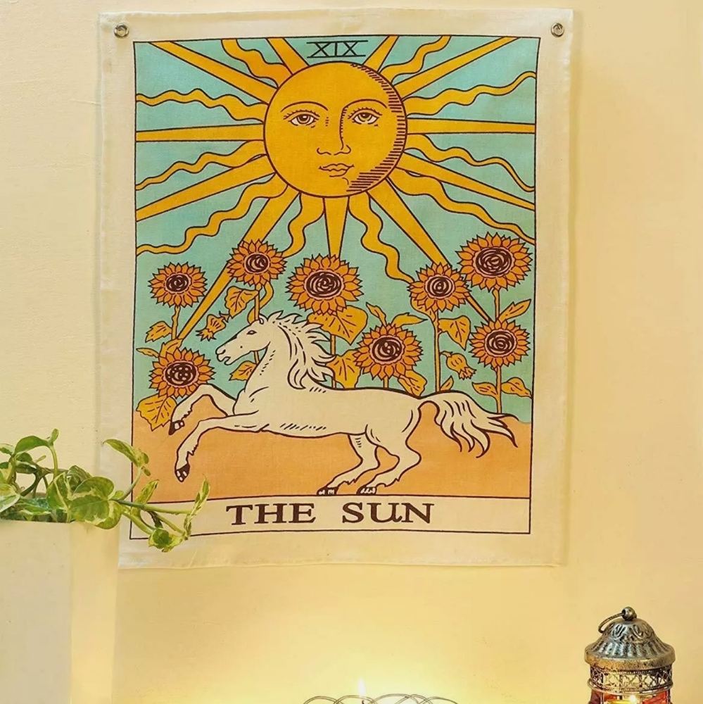 Screenprint Tarot tapestry the SUN - Picture 2 of 2
